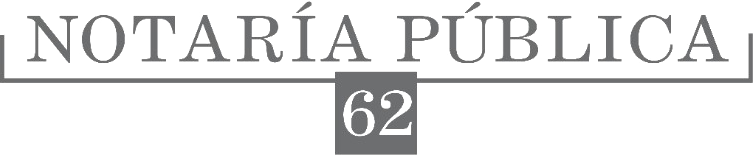 Notaría Pública No. 62